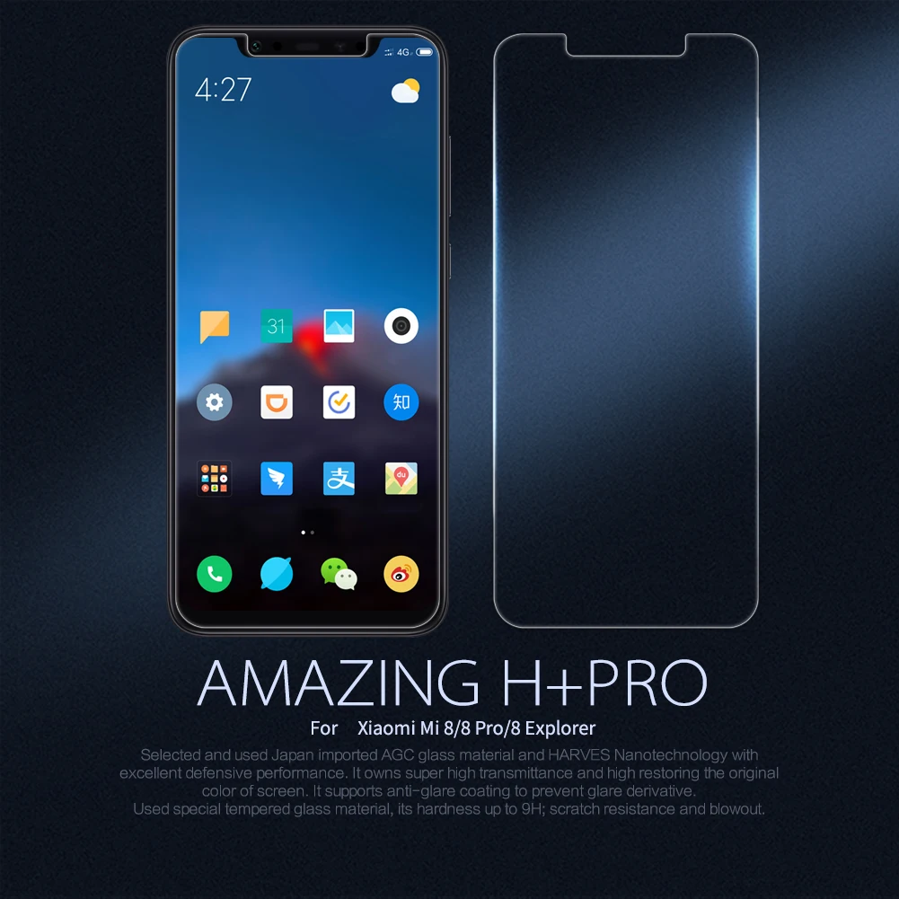 Nillkin Xiaomi mi 9 mi 9 mi 8 mi 8 Стекло H+ Pro Закаленное стекло протектор экрана Xiaomi mi 9 mi 5 mi 6 mi 6 Prime mi 8 SE стекло Nilkin