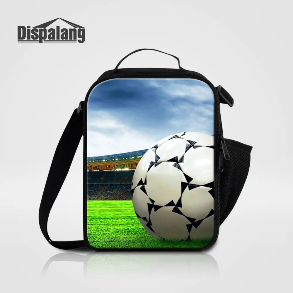 Dispalang сумка для ланча студентов Термосумка с принтом мячей хранения еды