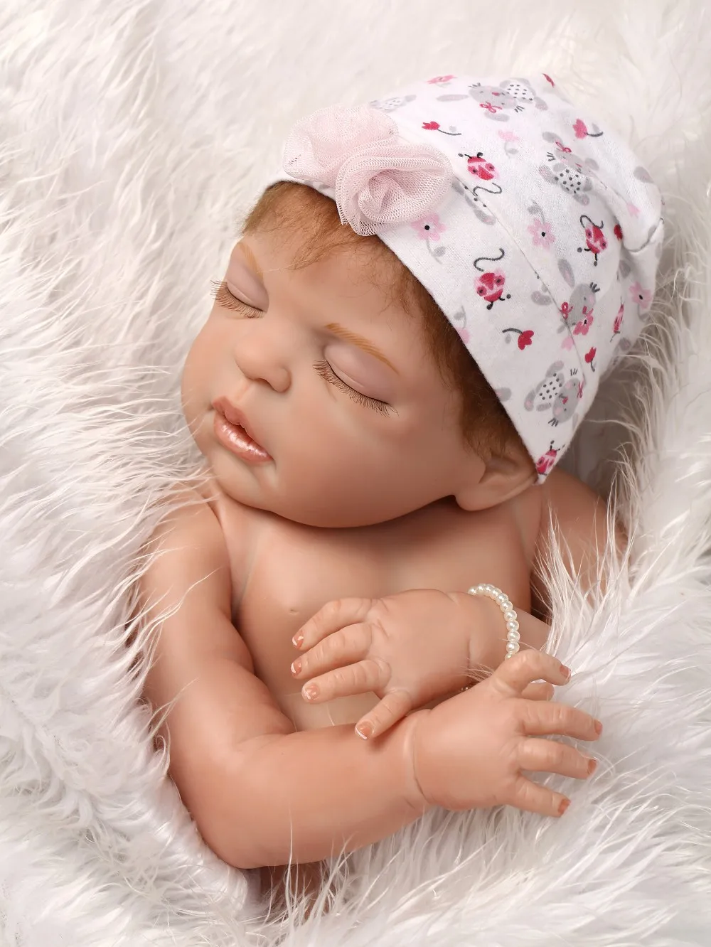 NPK 22-дюймовый силиконовый виниловый реальный мягкий на ощупь reborn baby 55 см