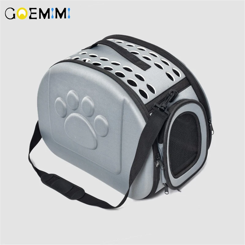 

2019 Cat Paw Pattern Dog Carrier Bag Portable Cats Handbag Foldable Travel Bag Puppy Carrying Shoulder Pet Bags
