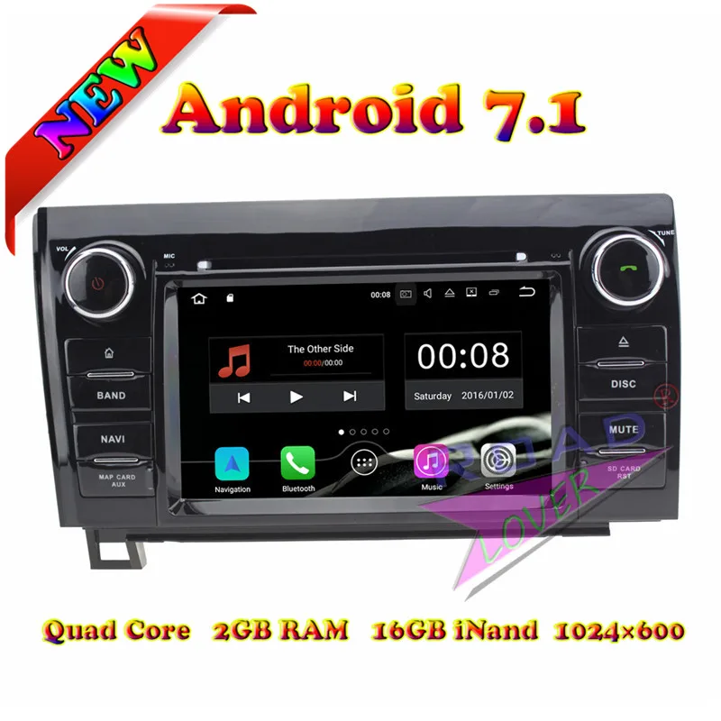 Wanобычно 2G + 16GB Android 7 1 автомобильный dvd плеер для Toyota Tundra 2007 2013/Sequoia 2008 2006 2009 2010 2011 2015