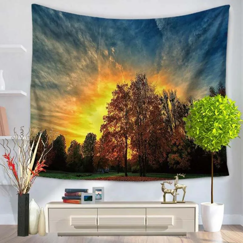 Оптовая продажа гобелен 200 X/см разноцветный искусственный лес полиэстеровый