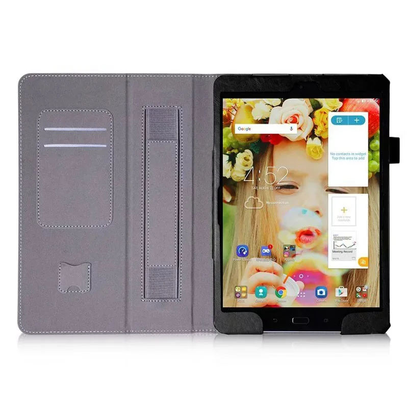 Модный высококачественный умный чехол-подставка из искусственной кожи для Asus ZenPad 3 S 10 Z500M Z500KL 9," чехол для планшета+ защита экрана+ ручка