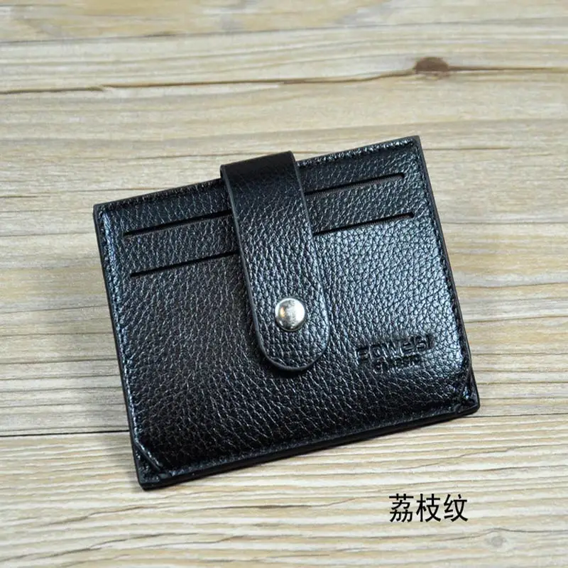 Мини кожаный кошелек кошельки для монет держатель Id карт Ретро стиль