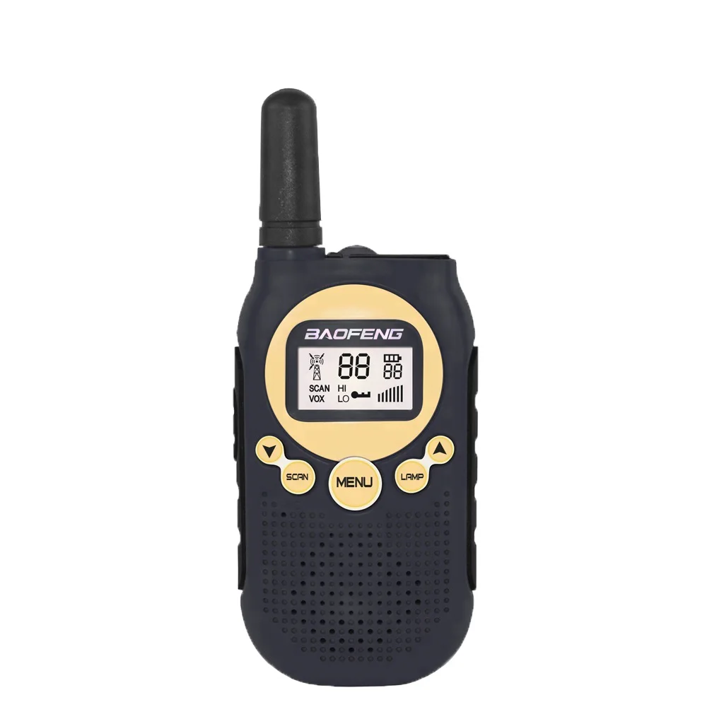 Brown Новая Baofeng T6 мини рация 0,5 Вт FRS PMR портативная двухсторонняя радио детская игрушка интерфон Ham Радио Comunicador трансивер - Цвет: Brown
