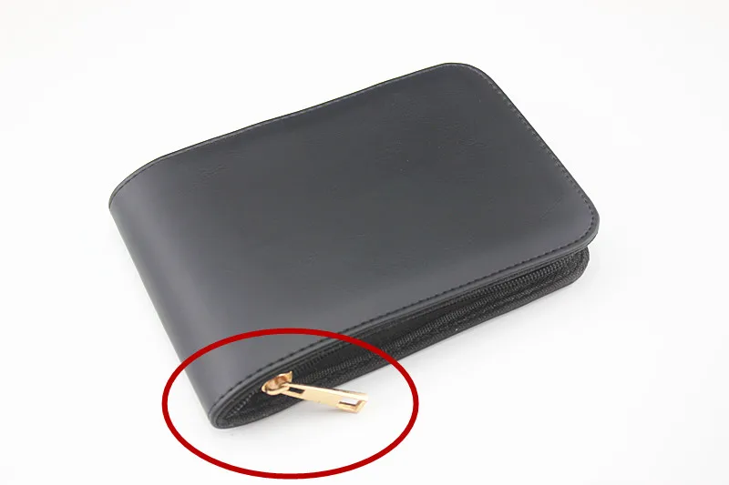 

New Arrival Top Quality Black Color Fountain Pen Roller Pencil Case Holder Fit For Student Office Stationery