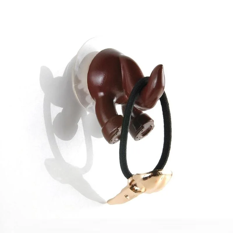 2 шт. креативные Мультяшные животные хвосты крюк вешалка резиновая присоска для