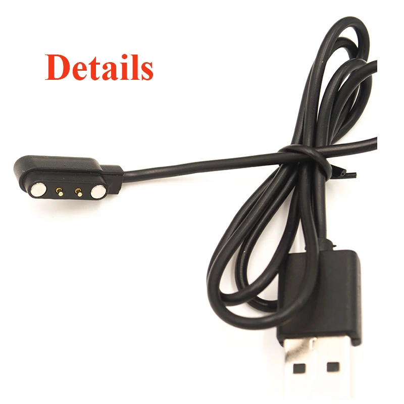 Кабель зарядного устройства для Zeblaze VIBE 3 Pro Smart Watch Backup 2pin Магнитный USB кабель