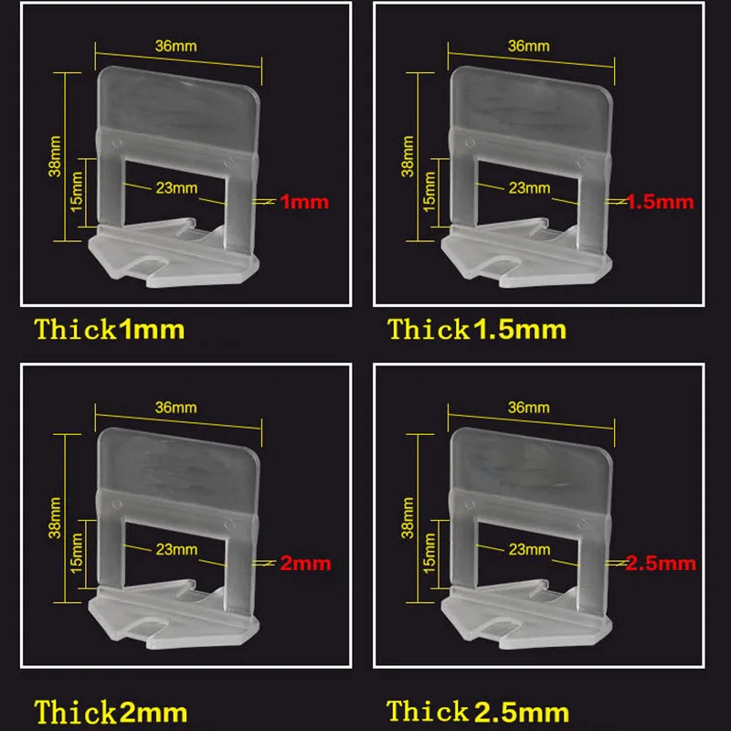 Tile Leveling Spacer System Levello Light Clips Wedges Pliers Lippage Level Construction Tool for Garden Bathroom Wall tiles | Дом и сад