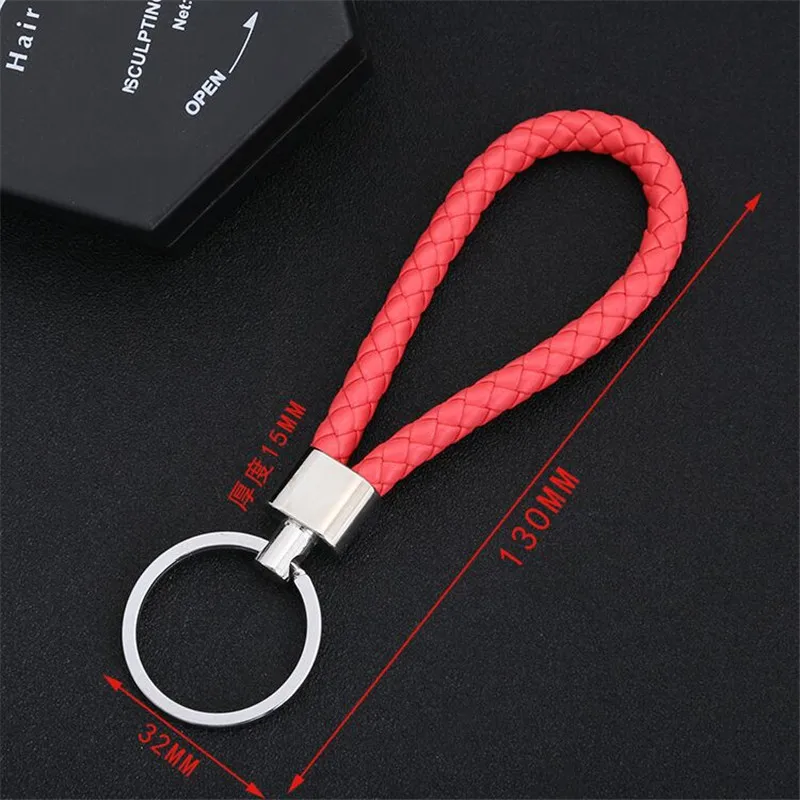 Новый 5 шт./лот Мода Плетеный Кожаный Брелок из веревок пару ключей автомобиля