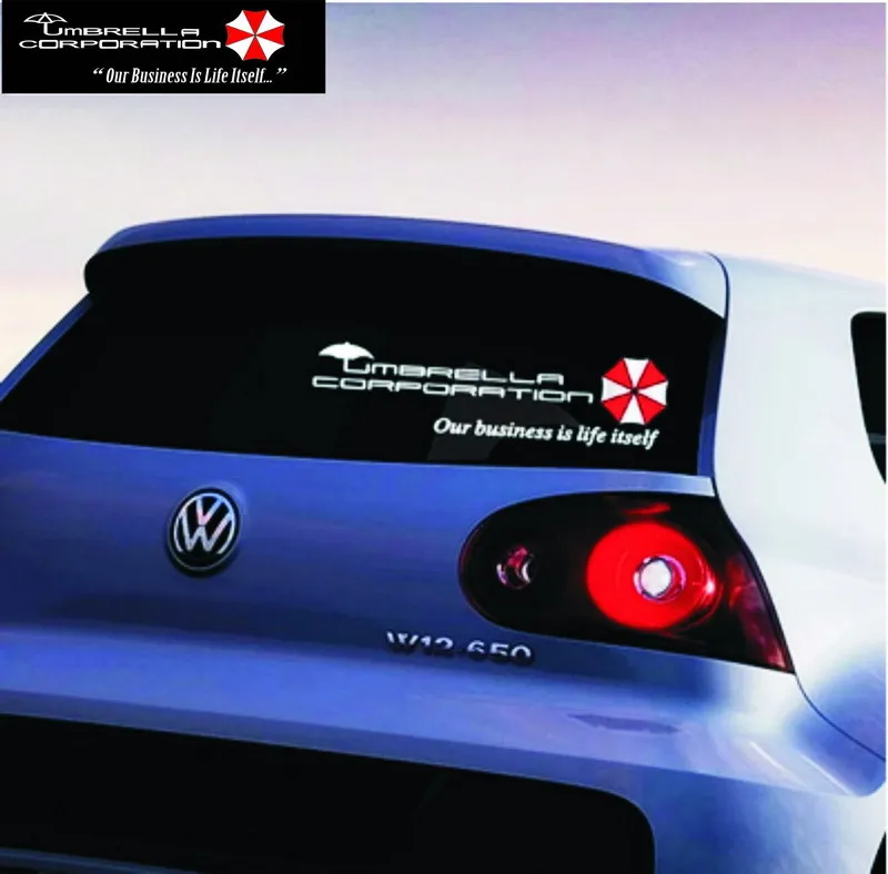 Автомобильные наклейки Umbrella Corporation креативные Декоративные для заднего лобового