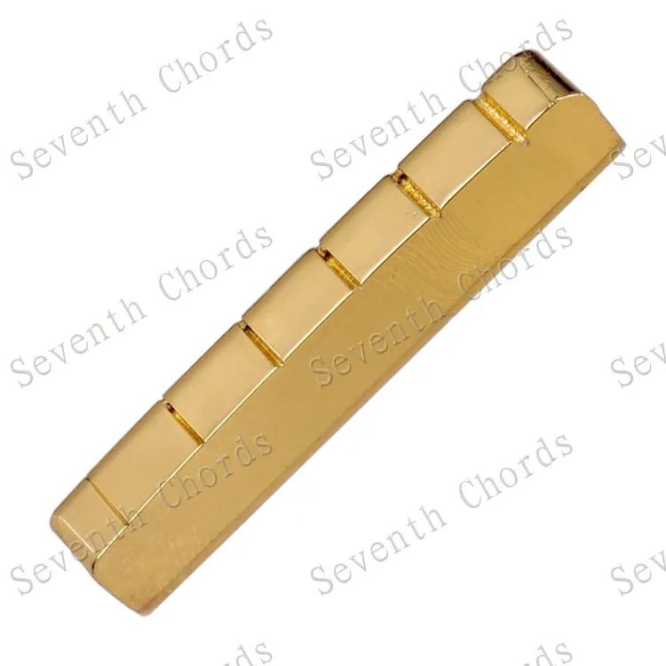 6 String Slotted Brass Nut for LP Electric Guitar . Size 43 x 8-7.5mm or 42 choose | Спорт и развлечения