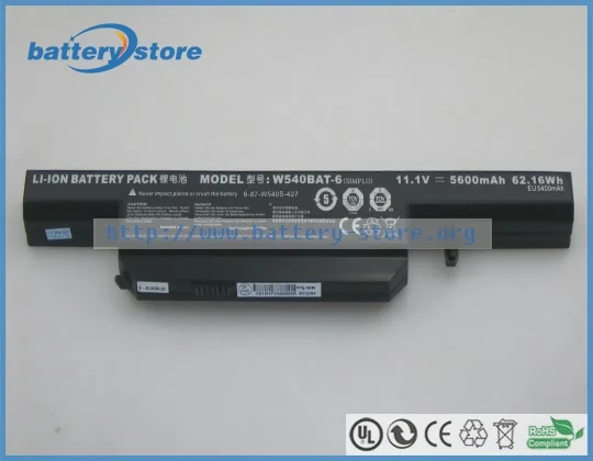 Новые оригинальные аккумуляторы для ноутбуков 6-87-W540S-4271 W155U W550SU1 11 1 В 6 ячеек |