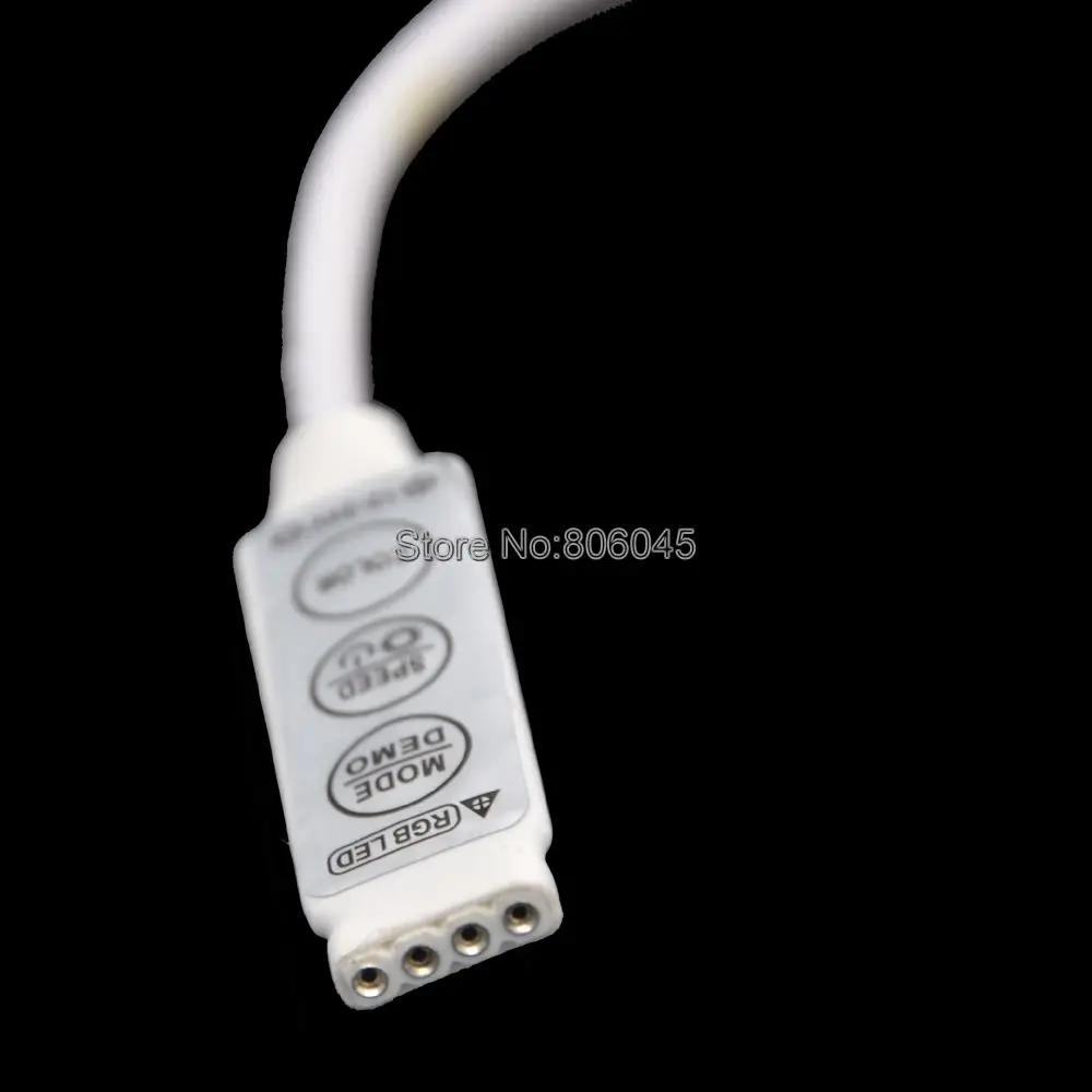 20 шт./лот DC12V 24V 12A 4x3A тонкий мини встроенный RGB светодиодный контроллер с разъемом