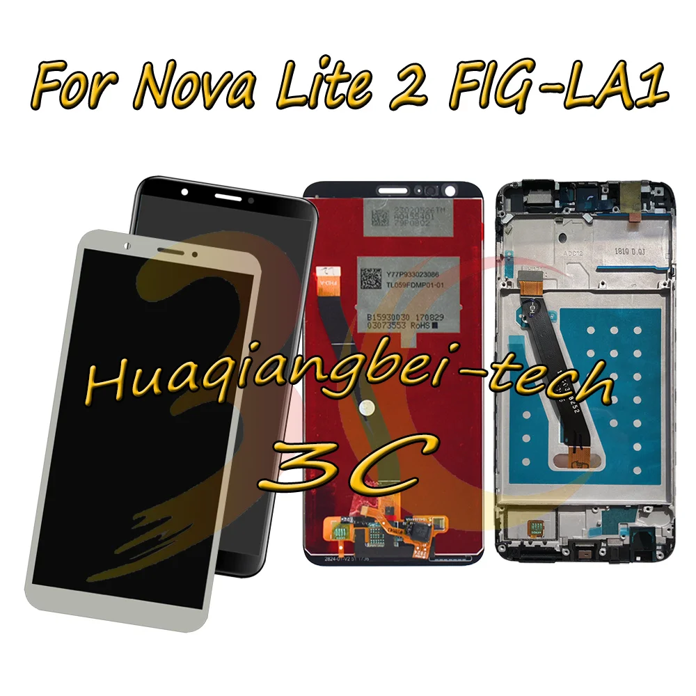 

5.65'' New For Huawei Nova Lite 2 FIG-LA1 ( not for Nova lite ) Full LCD DIsplay + Touch Screen Digitizer Assembly + Frame Cover