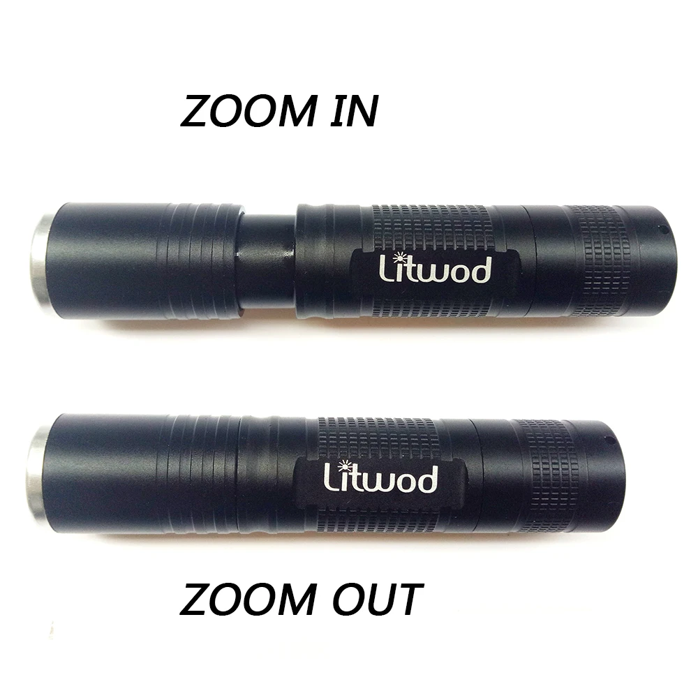 Litwod Z10S5 Мини светодиодный фонарик факел Q5 чип черный 2300LM Водонепроницаемый 3