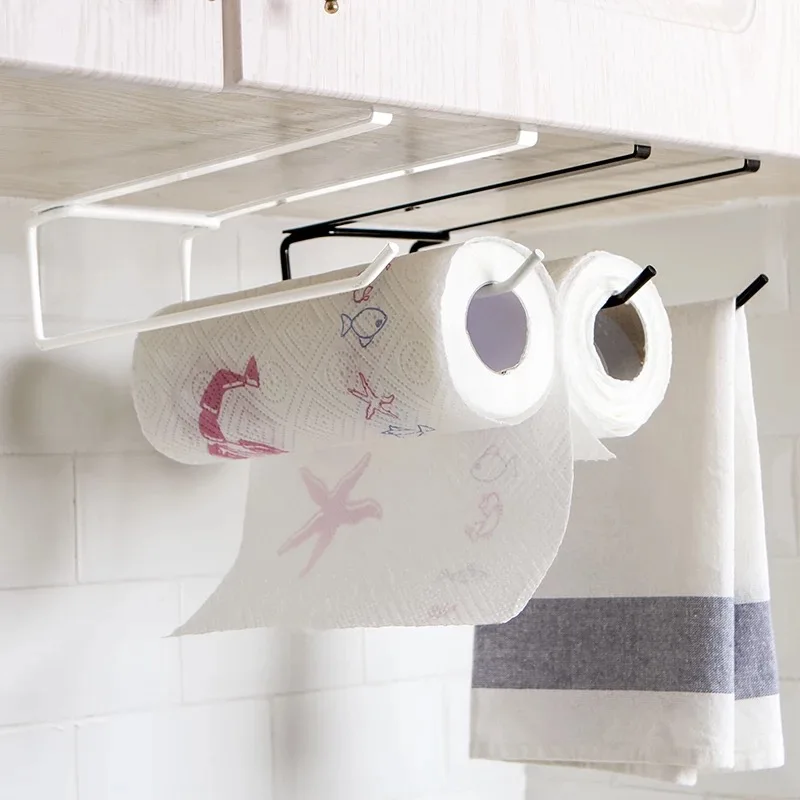 Кухонный стеллаж для хранения рулонной бумаги пластиковая стандартная