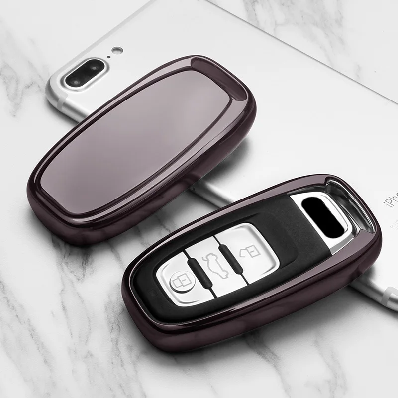 

2018 New Soft TPU Remote Key Protection Cover for Audi A4 A4L A5 A6 A6L Q5 S5 S7 Protect Shell Car Styling Cover Case Smart Key