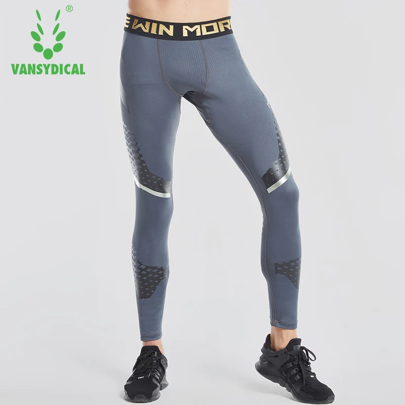 Vansydical колготки для бега мужские компрессионные штаны быстросохнущие спортивные