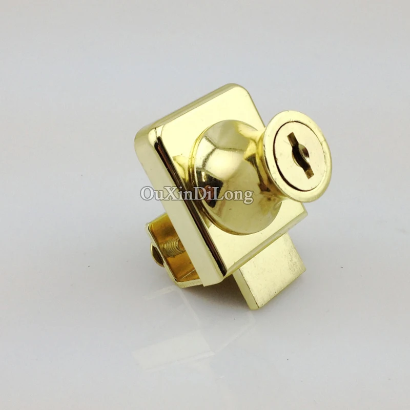 Лучший дизайн 5 шт. золотые стеклянные замки для шкафа ювелирные витрины дверные