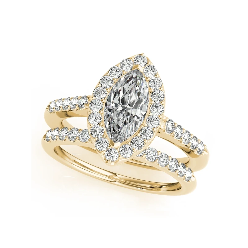 LESF 925 серебро кольцо комплекты 1 2 ct огранка маркиза ювелирные украшения свадебные