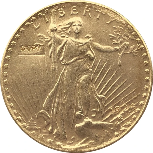 

1924-D $20 St. Gaudens Coin Copy Free shipping