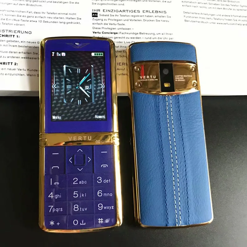 Роскошный Бар подписи русская клавиатура телефон для бизнес человек Bluetooth