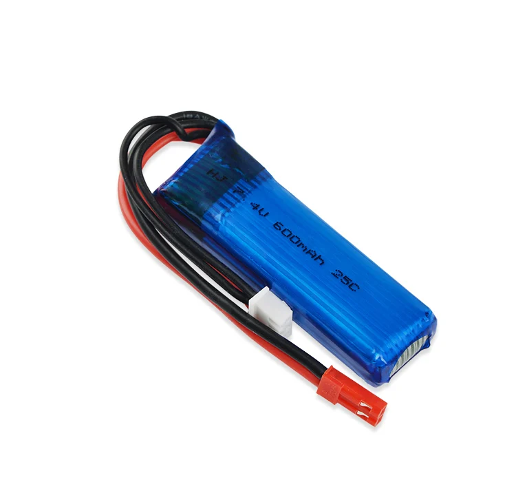 2 3 шт./лот 7 4 В 520 мАч 600 25C Lipo аккумулятор 2s с соединительным кабелем для WLtoys A202 A212 A222
