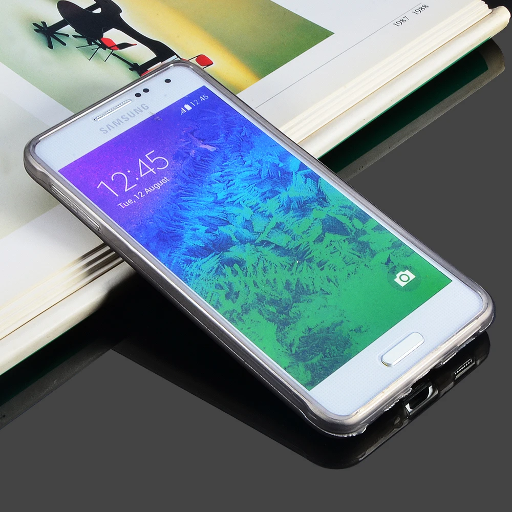 Для Samsung Galaxy Alpha Alfa G850F ТПУ чехол Новая мода два цвета мягкий силиконовый для