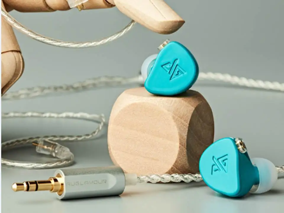 Auglamour F300 Динамический драйвер 2pin 0,78 мм съемные HiFi наушники-вкладыши