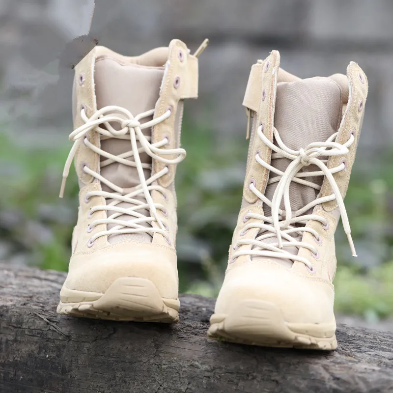 Уличные военные тактические мужские ботинки нового дизайна из коровьей замши