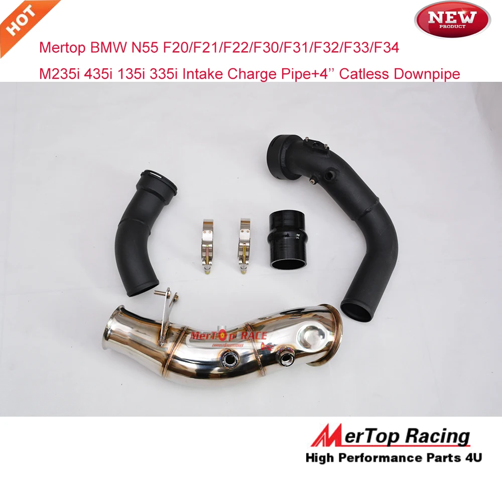 Mertop N55 F20/F21/F22 F30 F31 F32 F33 F34 M135i M235i 335i 435i заряда трубы+ " Catless водосточная труба
