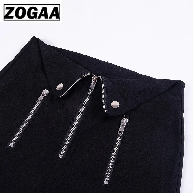 Готические брюки Харадзюку женские уличные на молнии со складками повседневные