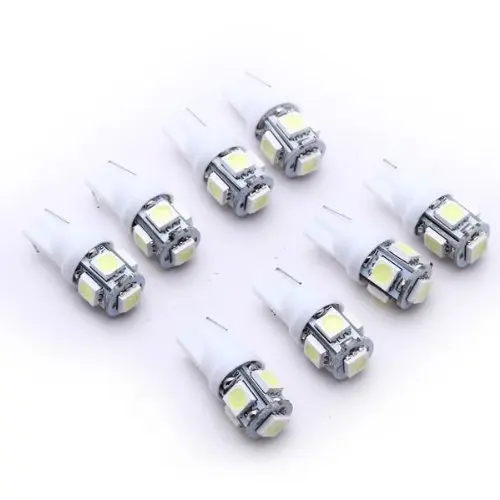 Горячая Распродажа! T10 194 168 W5W AMPOULE LAMPE 5050 SMD 5 светодиодов BLANC 12V POUR VOITURE