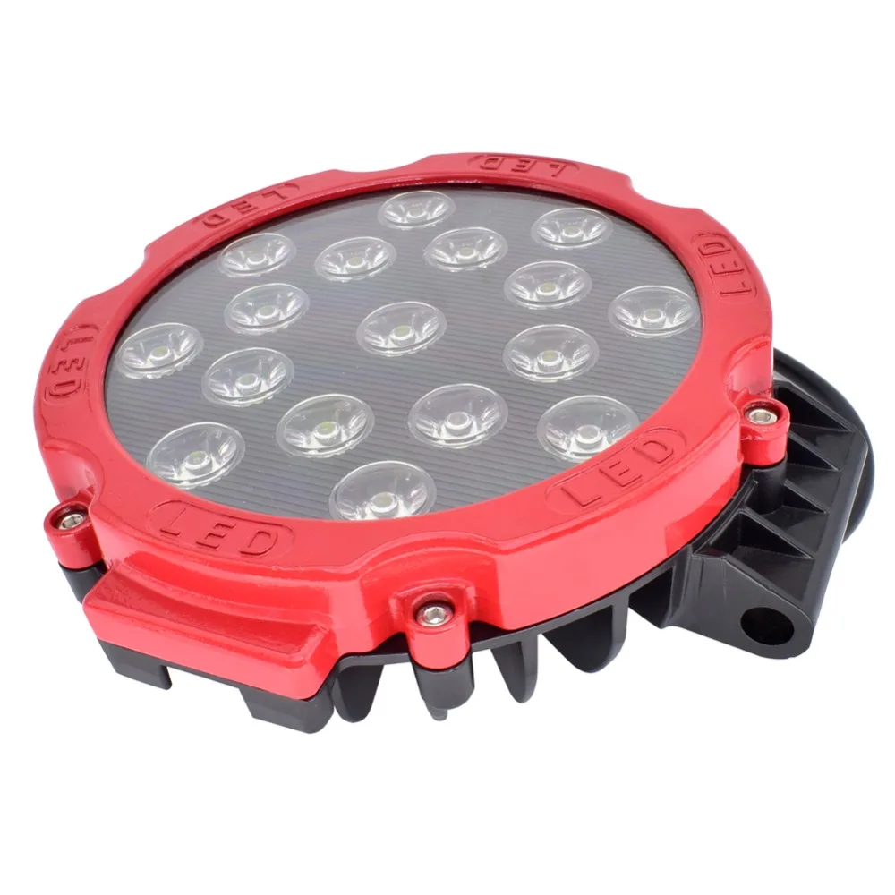 51W LED Work Light 12V 24V Offroad 4x4 ATV SUV Spot Daytime Running Lights Truck Tractor Warning Spotlight Fog Lamps | Автомобили и