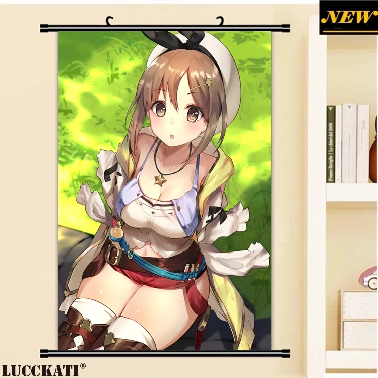40X60 см ателье Ryza игровая серия Reisalin Stout Сексуальная лоли клитор мультфильм плакат с героями аниме картина прокрутки холст живопись - Цвет: C