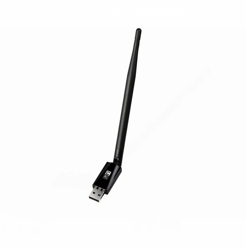 100 шт./лот 150 Мбит/с беспроводной Mini-USB WiFi адаптер сетевой адаптер беспроводной локальной сети 5DB антенна для WindowsXP/7 8 10/Vista/Linux
