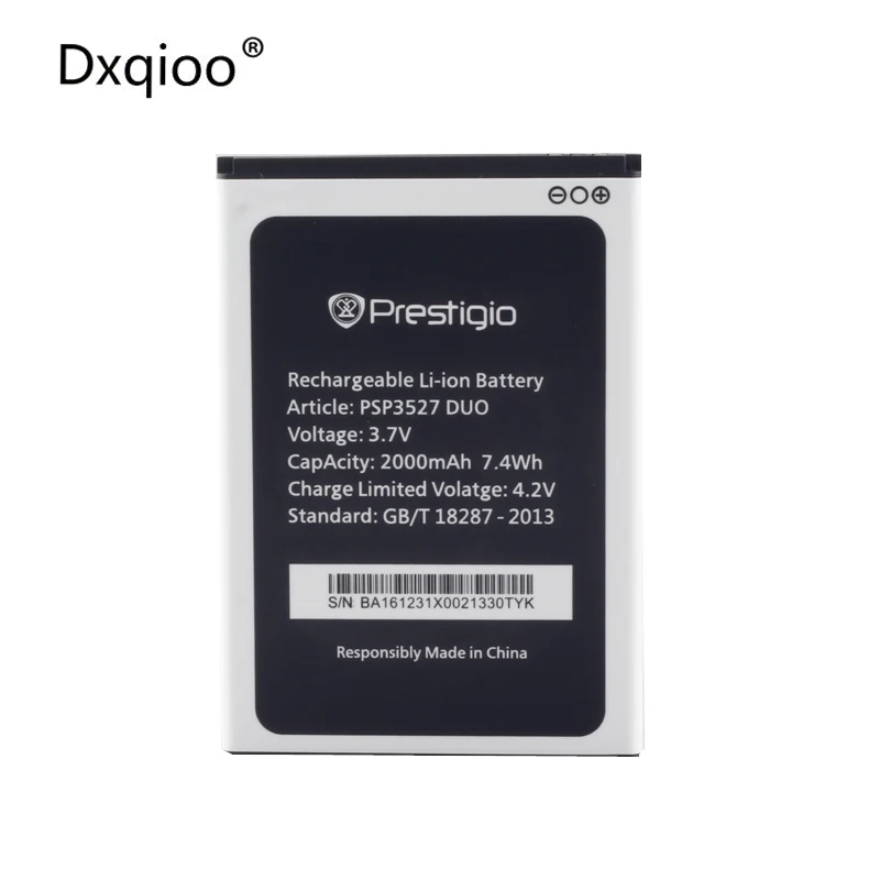 Dxqioo PSP3527 батарея мобильного телефона для Prestigio PSP3527 DUO 2000mah батареи