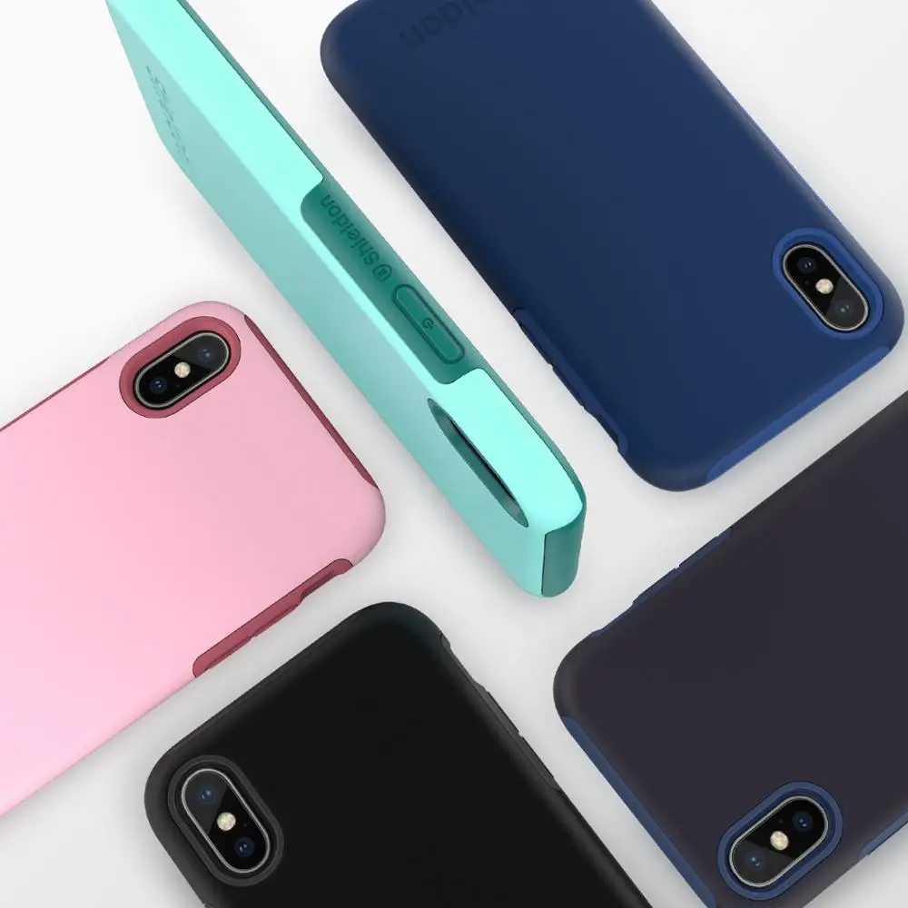 SHIELDON разноцветный чехол для iPhone X/XS гибридный с защитой от царапин Противоударная