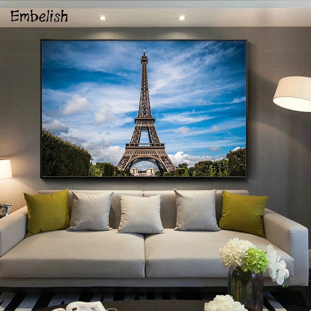 

Embelish New Arrival Effei Tower Landscape Wall Art Pictures For Living Room HD Print Canvas Paintings Home Decor Bedroom Poster