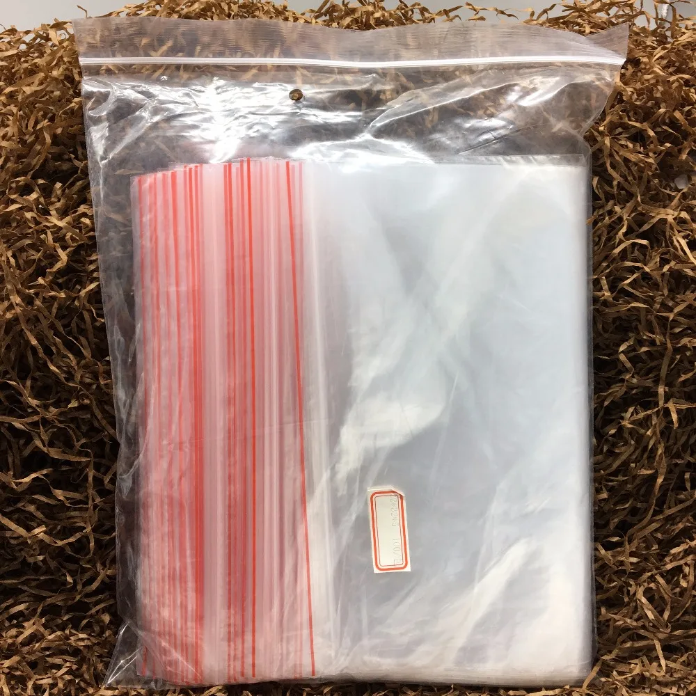

22*32cm Clear Reclosable bags Ziplock Zip Zipped Lock Plastic Poly Clear Packing Bags