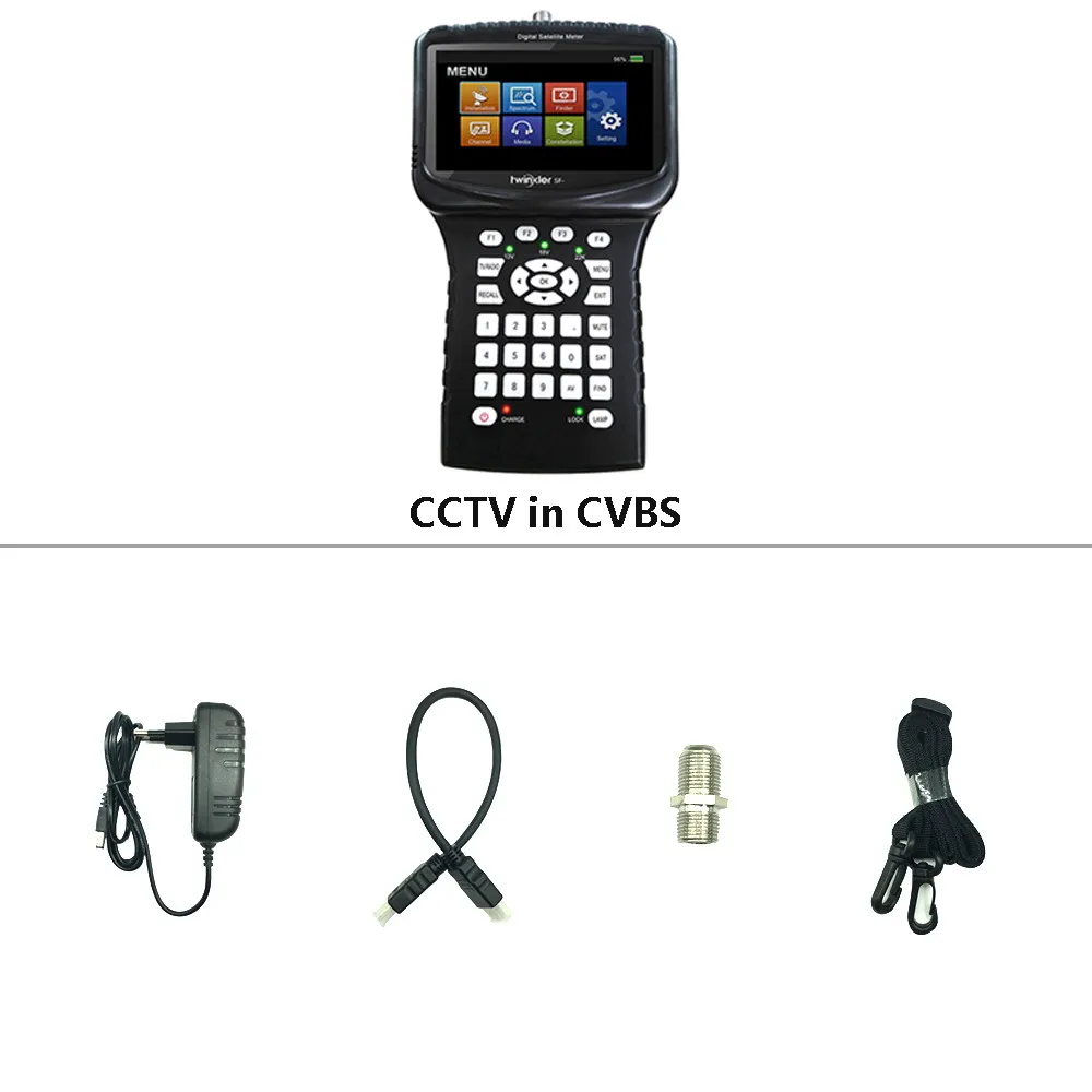 CCTV in CVBS no WiFi Twinkler SF-620S ручной HD Satfinder DVB S2 анализатор спектра CCCams CCTV камера в AHD TVI CVI Satlink спутниковый искатель метр - Цвет: CCTV in CVBS no WiFi