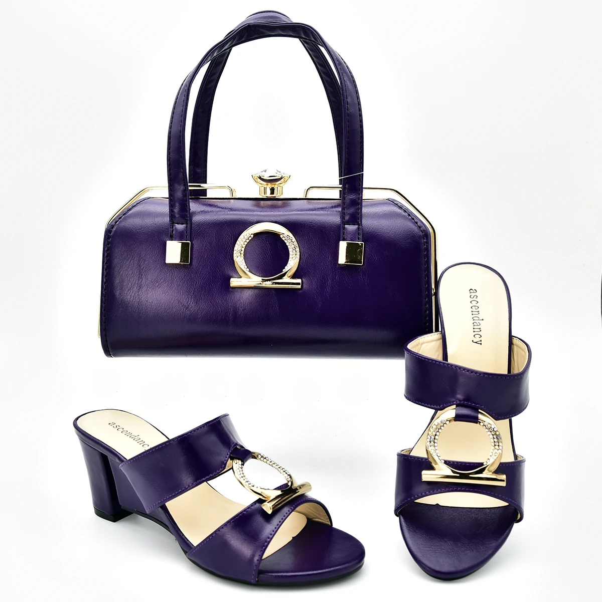 Новейшая модель черные туфли в африканском стиле с сумочкой комплекте женская