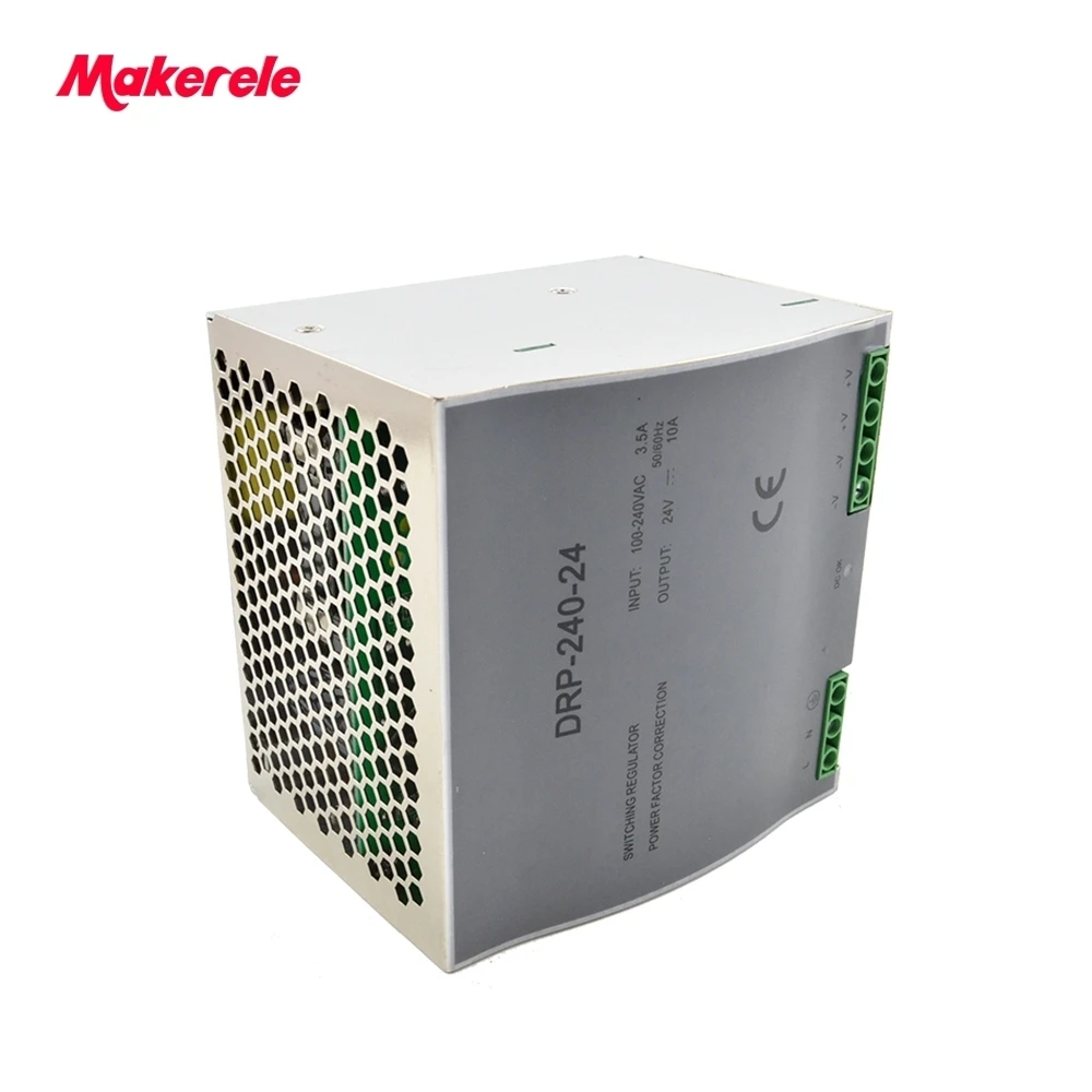 Single Output LED DC 240w Din Rail Power Supply 5V 12V 15V 24V 48V Transformer high quality switching power supply from makerele|din rail power|din