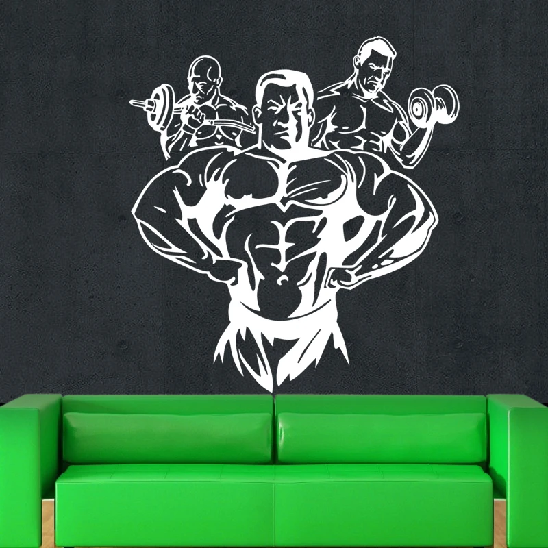 Мышечная наклейка для фитнес-клуба тренажерного зала украшение тела постеры