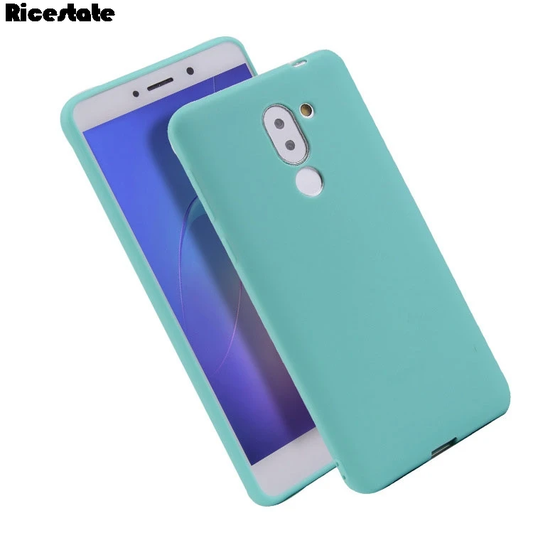 Силиконовый ТПУ мягкий чехол для Huawei Honor 6X / Mate 9 lite GR5 2017 матовый однотонный