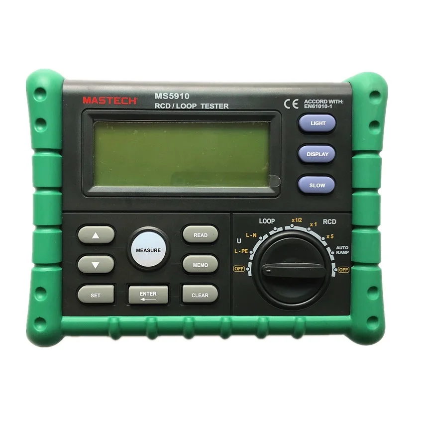 MASTECH MS5910 GFCI тестер цепи отключения тока/времени тестирование RCD петли