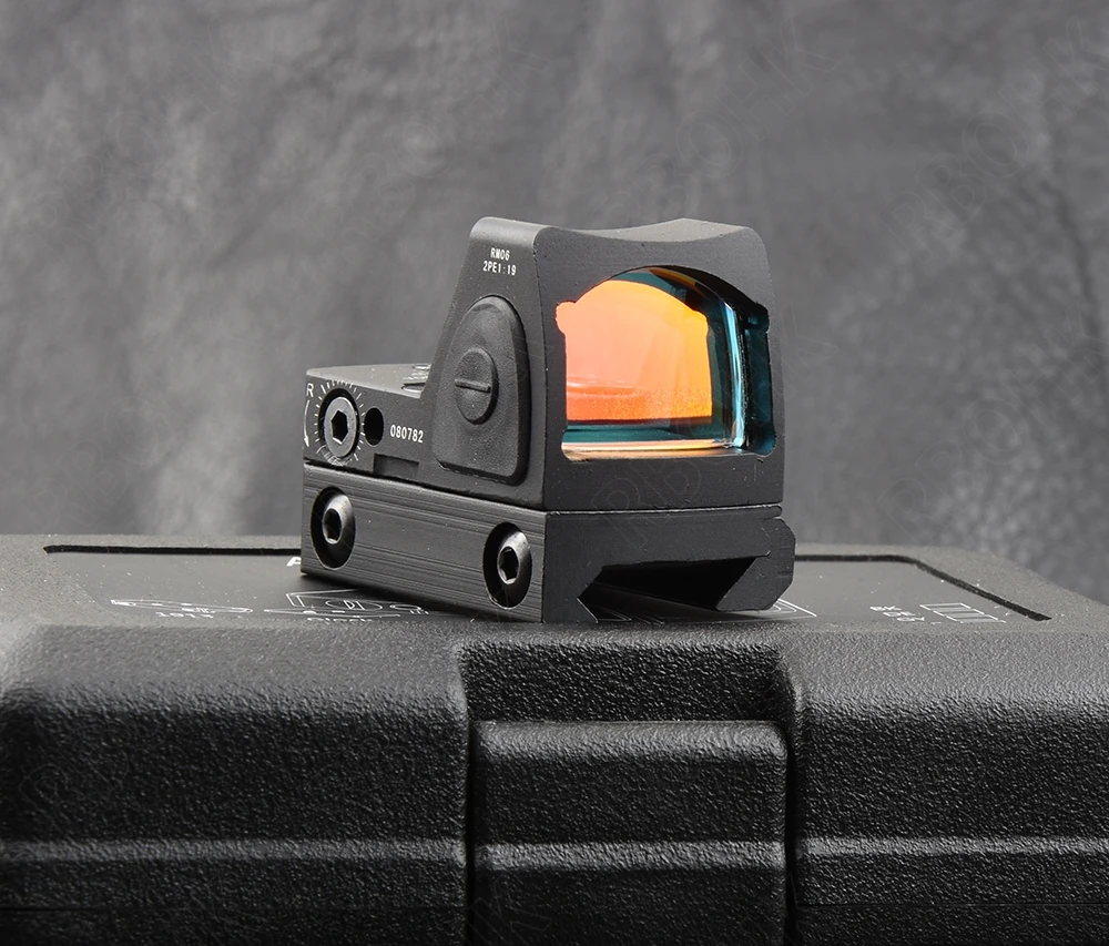 Мини rmr стиль 1x red dot прицел для Пикатинни и Глок База крепление ключ переключатель 6 MOA черный M6293