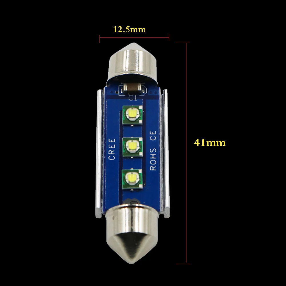 YSY 20 шт. Festoon CANBUS 31 мм 36 39 41 C5W C10W светодиодный без ошибок C-REE smd Интерьер Чтение белые