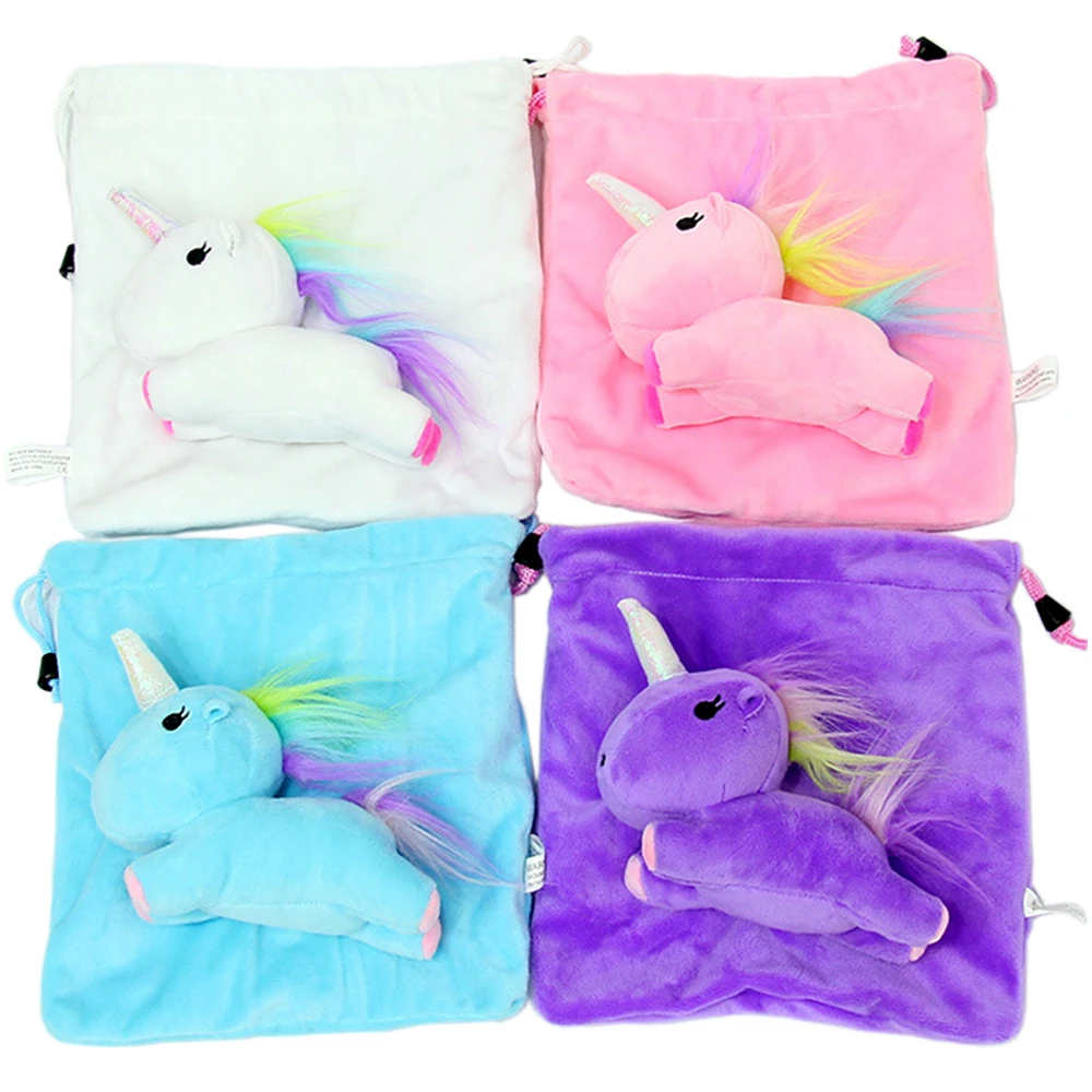 21*20CM Animal Doll Storage-bag Soft Plush Unicorn Stuffed Toy for Kids Creative Pouch Buggy Bag | Игрушки и хобби